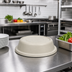 Thumbnail image #3 for Cambro Versa Camcover 8-1/4-Inch Round Fiberglass Plate Cover, Ivory, No Vent Hole
