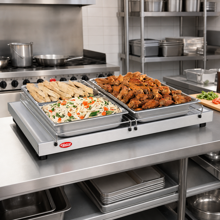 Product image #2 for Hatco Glo-Ray 48-Inch x 17.5-Inch Free-Standing Heated Shelf