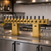 Thumbnail image #2 for Perlick Extra High 12-Faucet Countertop Glycol-Cooled Bridge Tee Draft Beer Tower, Tarnish-Free Brass