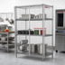 Thumbnail image #2 for Metro Super Erecta qwikSLOT Stationary Chrome-Plated Wire Security Cage