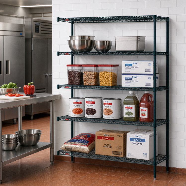 Product image #2 for Metro Super Erecta Add-On Wire Shelving Unit, 72W x 18D x 63H, 4 Shelves, Metroseal 3 Finish