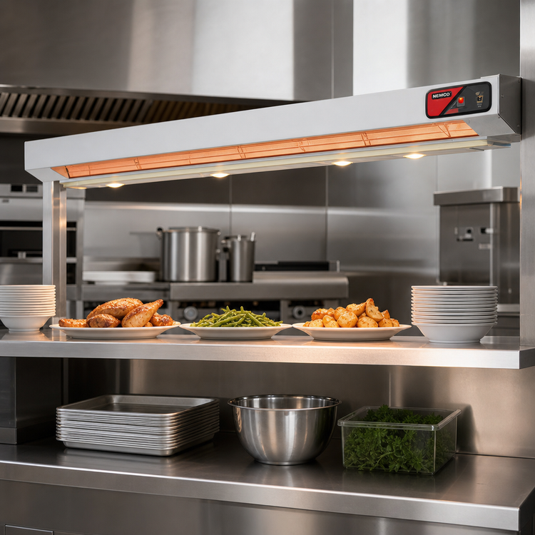 Product image #2 for Nemco 48-Inch Dual Lighted Infrared Strip Heater, 208V