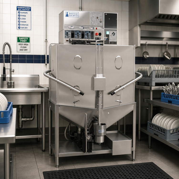 Product image #2 for American Dish Service AF-ES-3DUP Door-Type Low Temperature Dishwasher