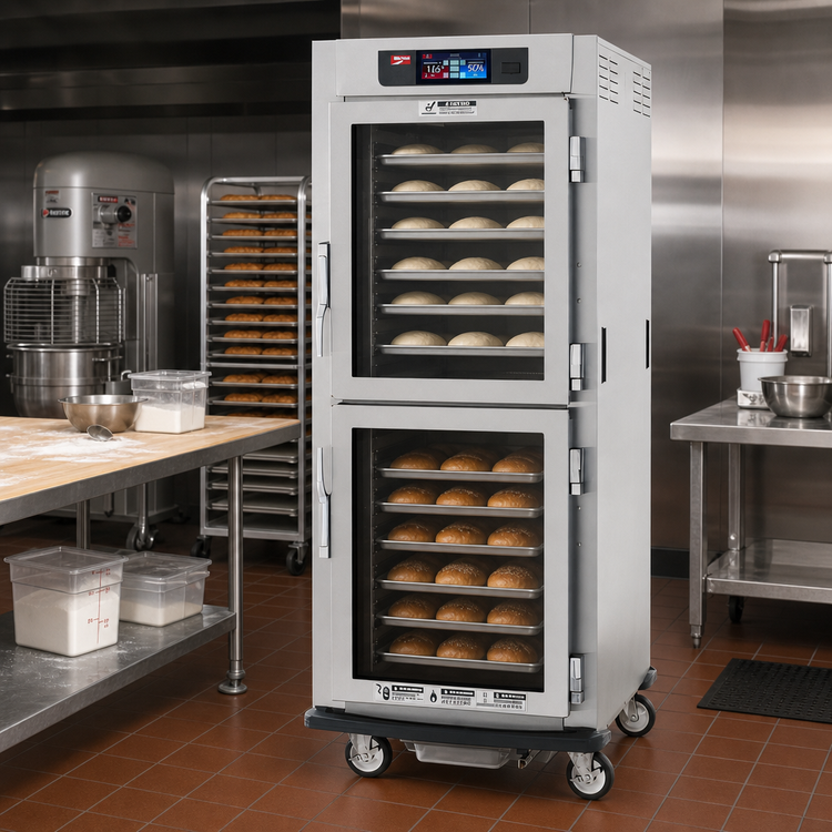 Product image #2 for Metro C5 9 Series Mobile Full-Height Pass-Thru Controlled Humidity Heated Holding and Proofing Cabinet, 120V