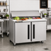 Thumbnail image #2 for Centerline by Traulsen CLPT-6024-SD-LL 60-Inch Two-Section Mega Top Prep Table Refrigerator