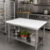 Thumbnail image #2 for John Boos 36 Inch x 30 Inch Reversible Poly Work Table Top Replacement