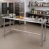 Thumbnail image #2 for Eagle Group Deluxe Series 72-Inch x 24-Inch Stainless Steel Flat Top Work Table with Tubular Base