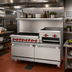 Thumbnail image #2 for American Range AR-8B-24RG-DSB 72-Inch Gas Restaurant Range with 8 Open Burners and 24-Inch Raised Griddle/Broiler