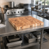 Thumbnail image #2 for John Boos Boos Block End Grain Maple Island Countertop with Cream Finish and Beeswax, 30 x 27 x 4 Inches