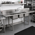 Thumbnail image #2 for Eagle Group 412 Series Three-Compartment Sink with Right Drainboard, 74-5/8