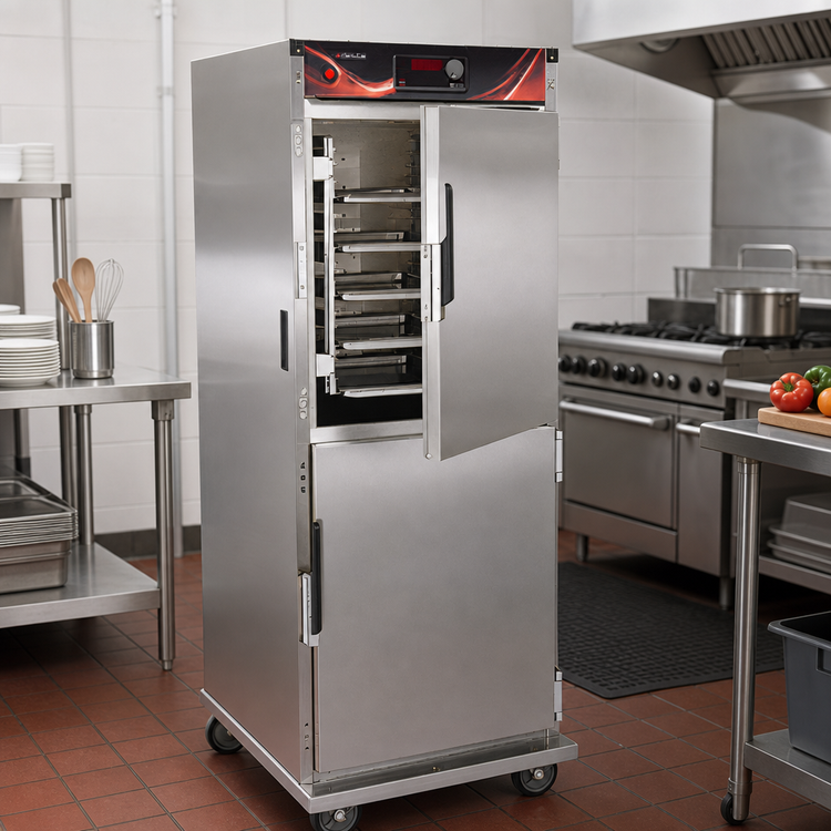 Product image #2 for Cres Cor Insulated Hot Holding Cabinet with Left-Hinged Dutch Doors, 32-Pan Capacity, 120V
