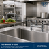 Thumbnail image #2 for T&S Brass B-0245 8-Inch Center Deck Mount Swivel Pantry Mixing Faucet with 18-Inch Double-Joint Swing Nozzle