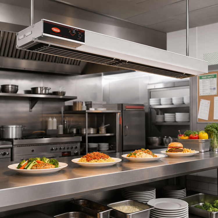 Product image #2 for Hatco Glo-Ray Infra-Black Dual Strip Heater, 72 Inch, 3.45 kW, Unlighted, Aluminum Housing