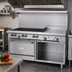 Thumbnail image #2 for Garland G Starfire Pro 60-Inch Commercial Gas Restaurant Range with 6 Open Burners, 24-Inch Griddle, Standard Oven, and Storage Base