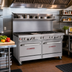 Thumbnail image #2 for Southbend Ultimate 60-Inch Gas Restaurant Range with 5 Burners, 24-Inch Griddle/Broiler, Standard Oven and Convection Oven
