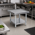 Thumbnail image #2 for John Boos Heavy-Duty Stainless Steel Machine Stand with Adjustable Shelf, 24 x 24 x 20-1/4 Inches