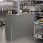 Thumbnail image #3 for Flash Furniture XA-BAR-48-GY-GG 4-Foot Folding Portable Bar Table, Laminate, Slate Gray