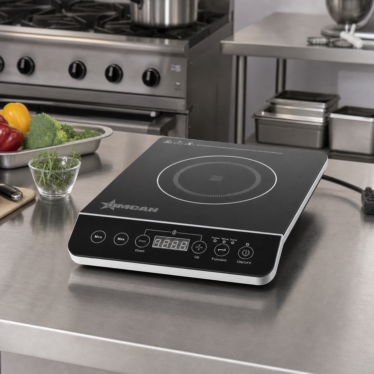 Product image #2 for Commercial Single Burner Countertop Induction Cooker with 11-1/2 x 11-1/2 Inch Cooking Surface