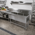 Thumbnail image #2 for John Boos Pro-Bowl 3-Compartment Sink With 18-Inch Left Drainboard, 70-3/16-Inch W x 25-1/2-Inch D, 14-Gauge Stainless Steel