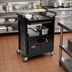Thumbnail image #2 for Rubbermaid Commercial 3-Shelf Enclosed Utility Bus Cart with Lockable Doors and Sliding Drawer