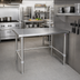 Thumbnail image #2 for John Boos Stallion 30 x 24-Inch 16-Gauge Stainless Steel Corner Work Table, Flat Top