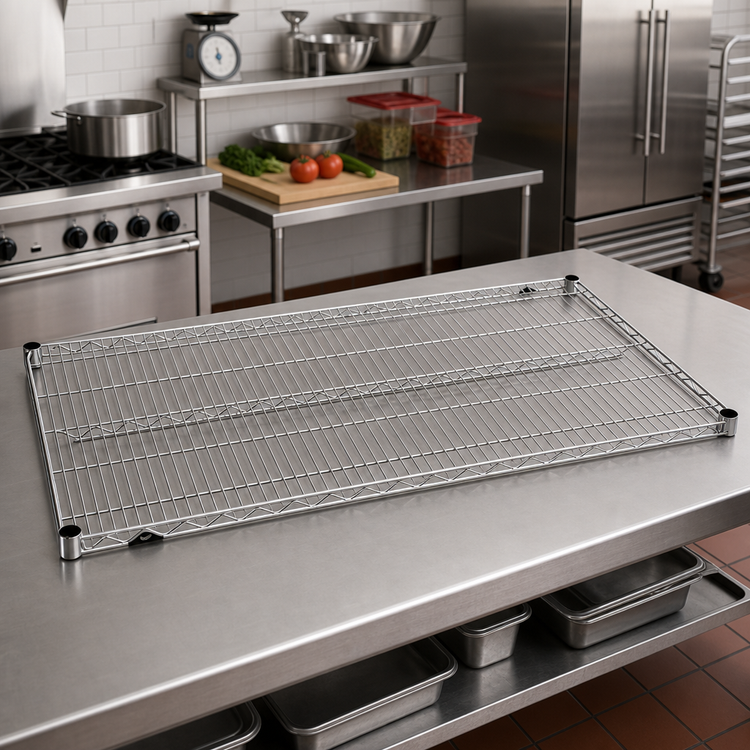 Product image #2 for Metro Super Erecta Super Wide 36 x 30 Inch Stainless Steel Wire Shelf