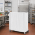 Thumbnail image #2 for Metro 60 x 18 x 62 Inch White Uncoated Knitted Polyester Cart Cover with Velcro Fastener