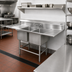 Thumbnail image #2 for Eagle Group Spec-Master FN Series Coved Corner Two-Compartment Sink with Left and Right 18-Inch Drainboards, 80 Inch W x 27 Inch D