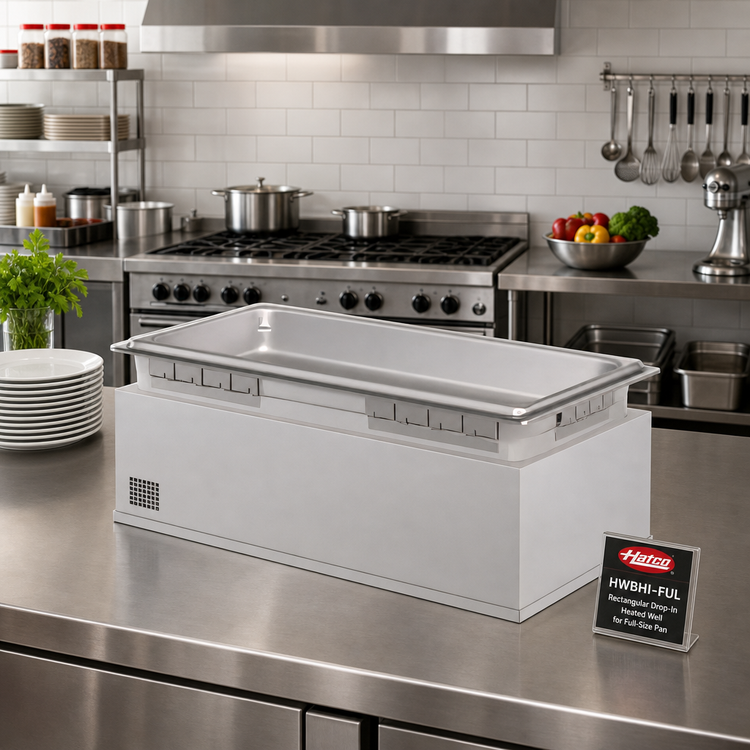 Product image #2 for Hatco HWBHI-FUL Rectangular Drop-In Heated Well for Full-Size Pan