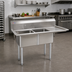 Thumbnail image #2 for Omcan 25251 2-Compartment Pot Sink with Right-Hand Drainboard, 304 Stainless Steel