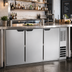 Thumbnail image #2 for Beverage-Air 72-Inch Three-Section Pass-Thru Back Bar Refrigerator with Solid Doors