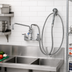 Thumbnail image #2 for Wall-Mount Mixing Pre-Rinse Faucet Spray Assembly with 12-Inch Swing Nozzle and 104-Inch Hose