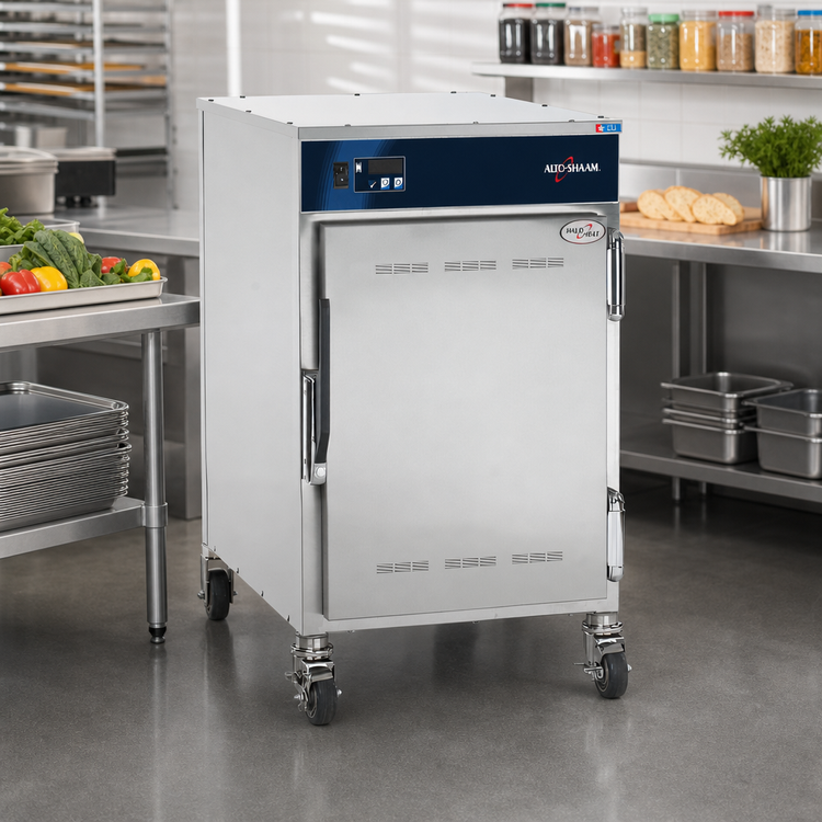 Product image #2 for Alto-Shaam Quick Ship 500-S-QS Halo Heat Low Temperature Holding Cabinet, 6-Pan, 120V, Solid Door