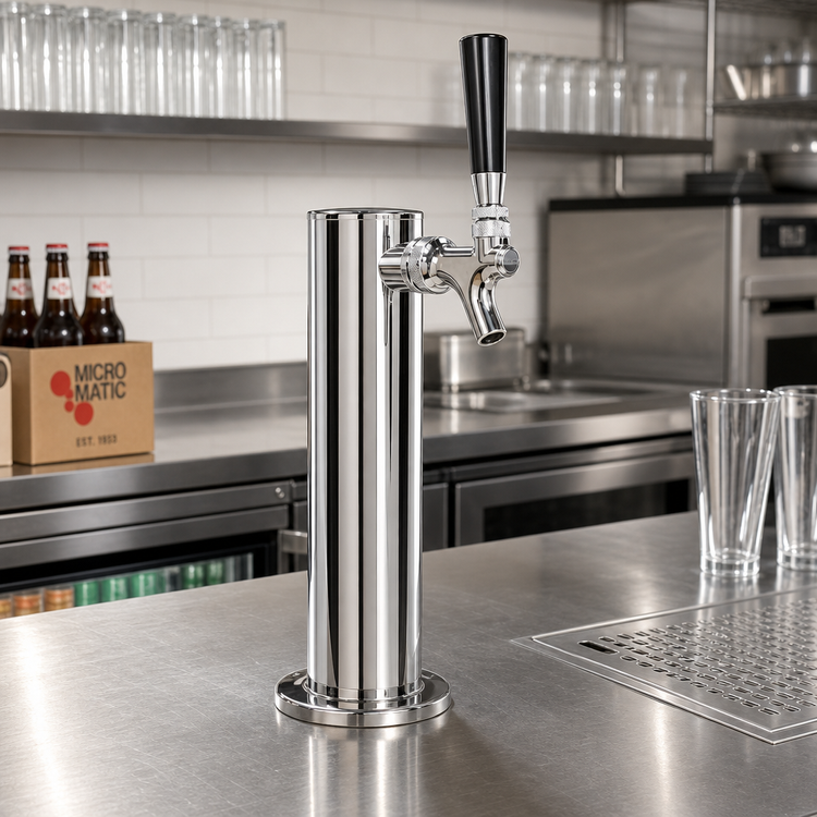 Product image #2 for Micro Matic USA Countertop Air-Cooled Single-Faucet Column Draft Beer Tower