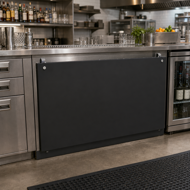 Product image #2 for Glastender 48-Inch Black Locking Cover for BLD-48 Underbar Unit