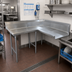 Thumbnail image #2 for Advance Tabco Korner Clean Left-Hand L-Shaped Corner Dishtable, 59 Inch, 16 Gauge 304 Stainless Steel