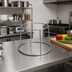 Thumbnail image #2 for American Metalcraft Large Round 1-Tier Stainless Steel Display Rack