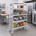 Thumbnail image #2 for Fermostock 4-Tier Mobile Shelving Unit with Removable Polymer Inserts, 26