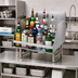 Thumbnail image #3 for Advance Tabco 5-Step Freestanding Stainless Steel Liquor Bottle Display Unit, 12 x 26 x 33 Inches