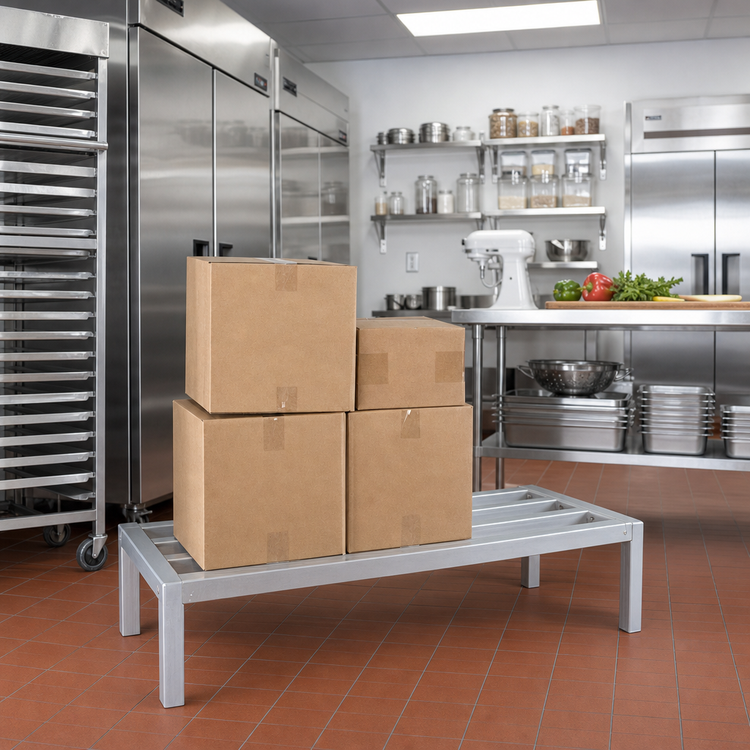 Product image #2 for 36 x 30 x 12 Inch Heavy Duty Aluminum Dunnage Rack, 3000 lb. Capacity