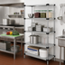 Thumbnail image #2 for Quantum 24 x 21 x 74 Inch 304 Stainless Steel Solid Shelving Starter Kit with 4 Shelves