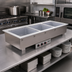Thumbnail image #2 for Vollrath Short-Sided 3-Pan Drop-In Insulated Hot Well with Thermostatic Controls and Standard Drain