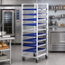 Thumbnail image #2 for New Age Mobile Full-Height Aluminum Bun Pan Rack, 10-Pan Capacity, End Loading