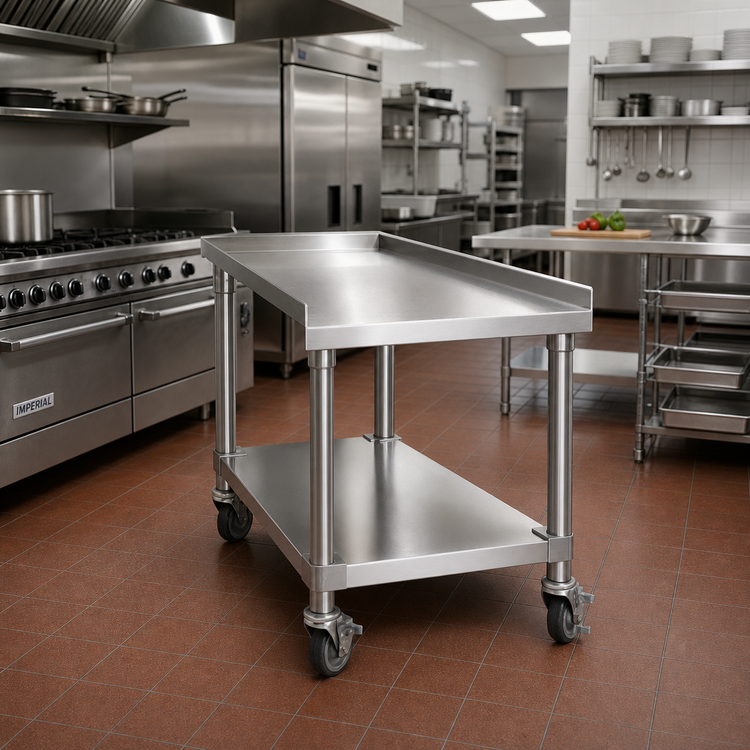 Product image #2 for Imperial Steakhouse 48-Inch Stainless Steel Equipment Stand with Undershelf and Legs