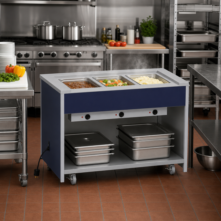 Product image #2 for Atlas Metal INFIH-OT-2 Mobile Hot Food Unit with 2 Wells