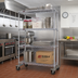 Thumbnail image #2 for Eagle Group Chrome 4-Tier Wire Shelving Dolly Truck with 36