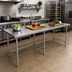 Thumbnail image #2 for 108-Inch x 18-Inch Stainless Steel Open Base Work Table