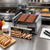 Thumbnail image #2 for Grill-Max 50STBD 50-Hot-Dog Roller Grill with Integrated Bun Drawer, StalTek Coated Rollers and Stadium Seating