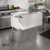Thumbnail image #2 for John Boos Double 12-Inch 18/300 Stainless Steel Speed Rail Locking Cover