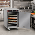 Thumbnail image #2 for FWE Handy Line HLC-1826-8 Mobile Radiant Heated Holding Cabinet, Single Compartment, 8 Full-Size Pan Capacity
